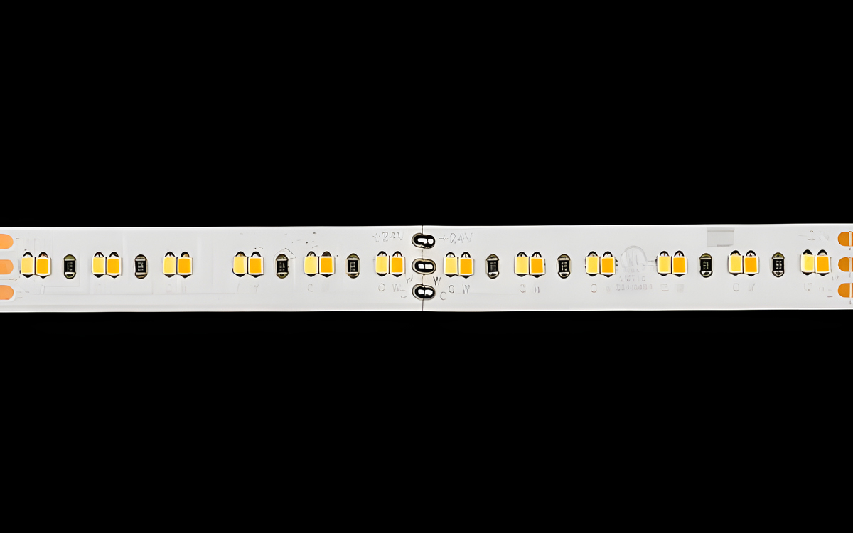 High CRI Tunable White LED Strip Light with Adjustable 2400K to 6500K Color Temperature