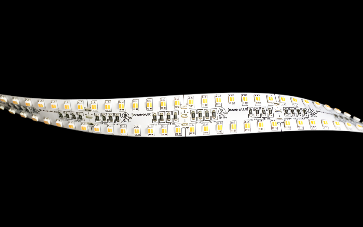 High CRI Variable White Double Row LED Strip Light with 2000K to 6500K Tunable White CCT