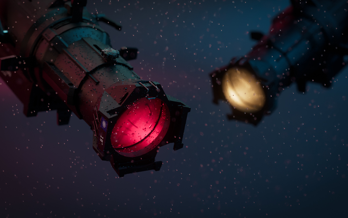 High-CRI Warm White LED Profile Spot with Adjustable Strobe Effects for Theater and Event Lighting