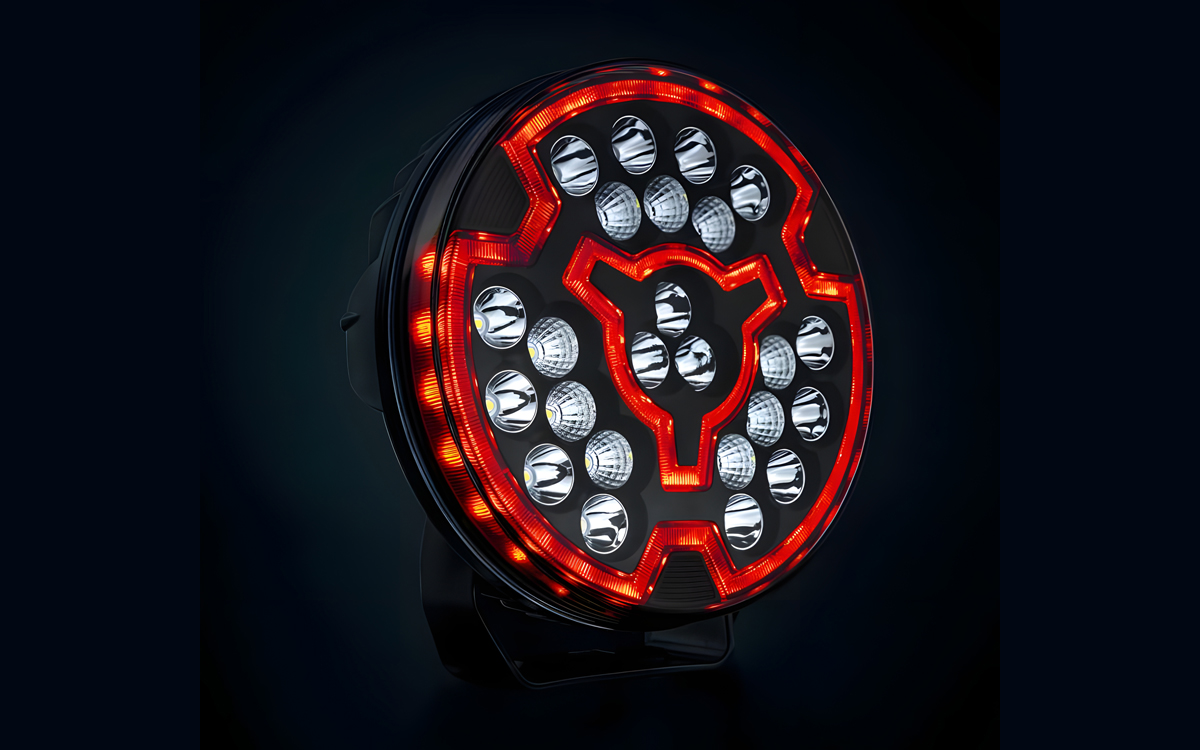 High-Intensity LED Work Light with Position Lights for Off-Road Vehicles