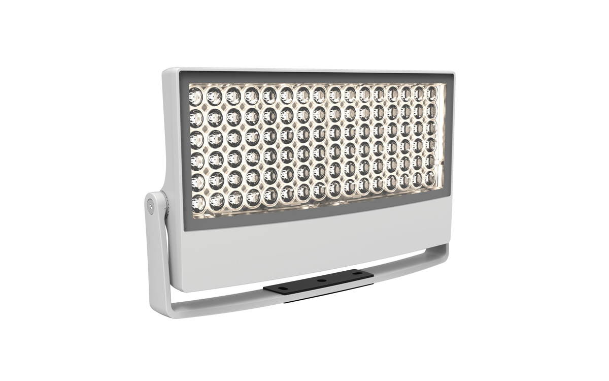 High-Intensity Outdoor LED Spotlight with 1.2 Million Candela Peak for Architectural Facade Lighting