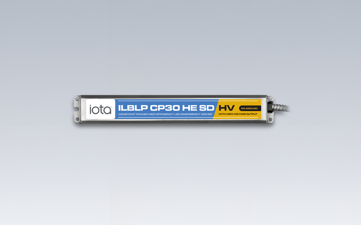 High-Output Emergency LED Driver with 30 Watt Constant Power for Commercial, Industrial, and High-Bay Lighting