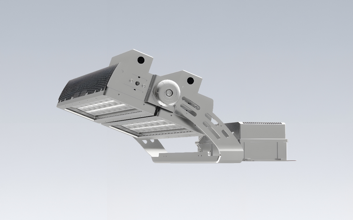 High Power LED Flood Light for High Mast Installations in Sports Fields, Hangars, and Industrial Yards