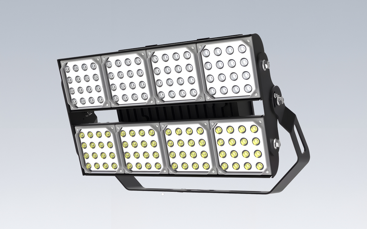 High Power LED Flood Light with Tunable White and RGB Options for Football, Soccer, Baseball, and Multi-Sport Outdoor Fields