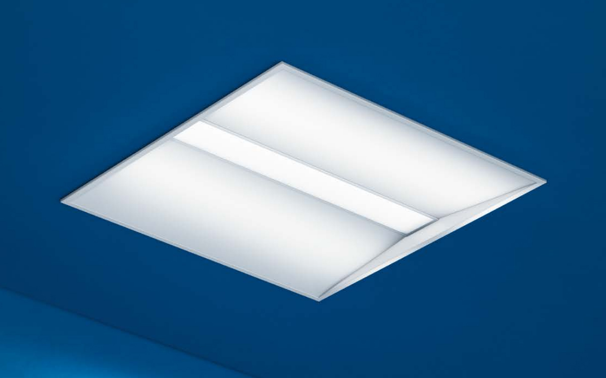 High Visual Comfort LED Troffer with Emergency Lighting Options, DALI Dimmable Gear, and Wireless BasicDIM Control