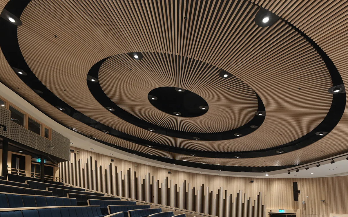 High Visual Comfort Recessed LED Downlight for Auditoriums, Theatres, and Concert Halls