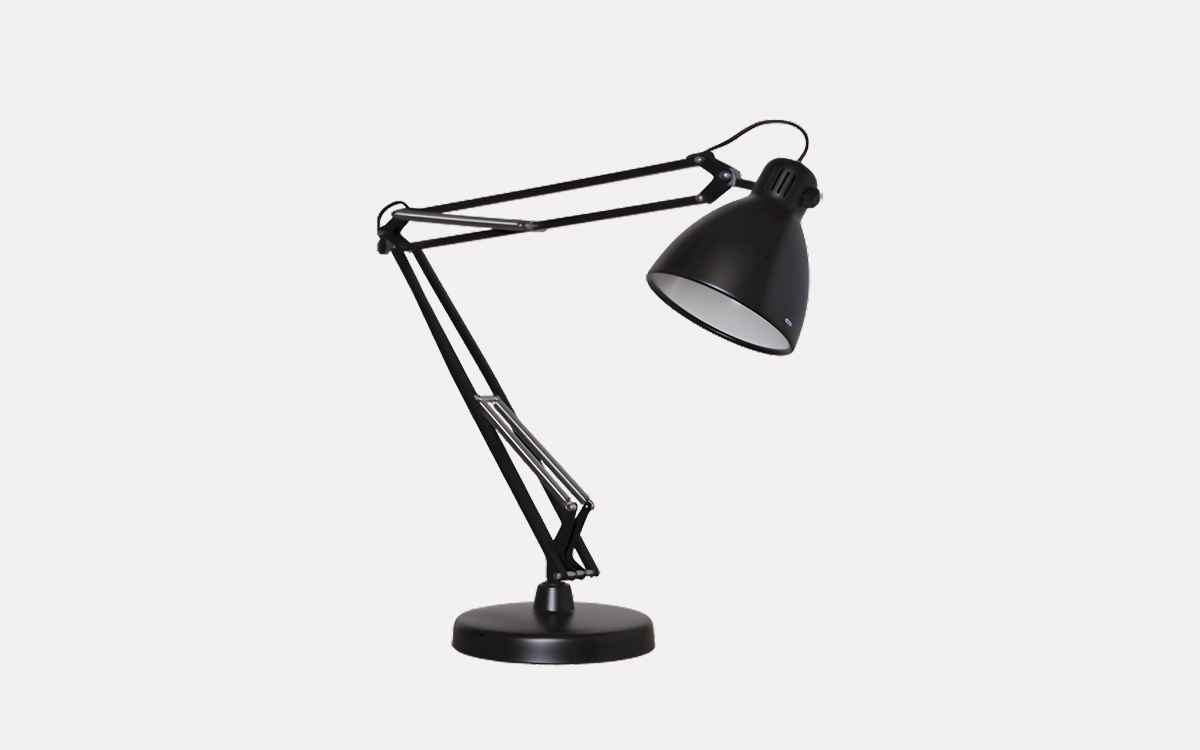 Human Arm-Inspired Design Task Light with Spring-Loaded Joints for Smooth Adjustments