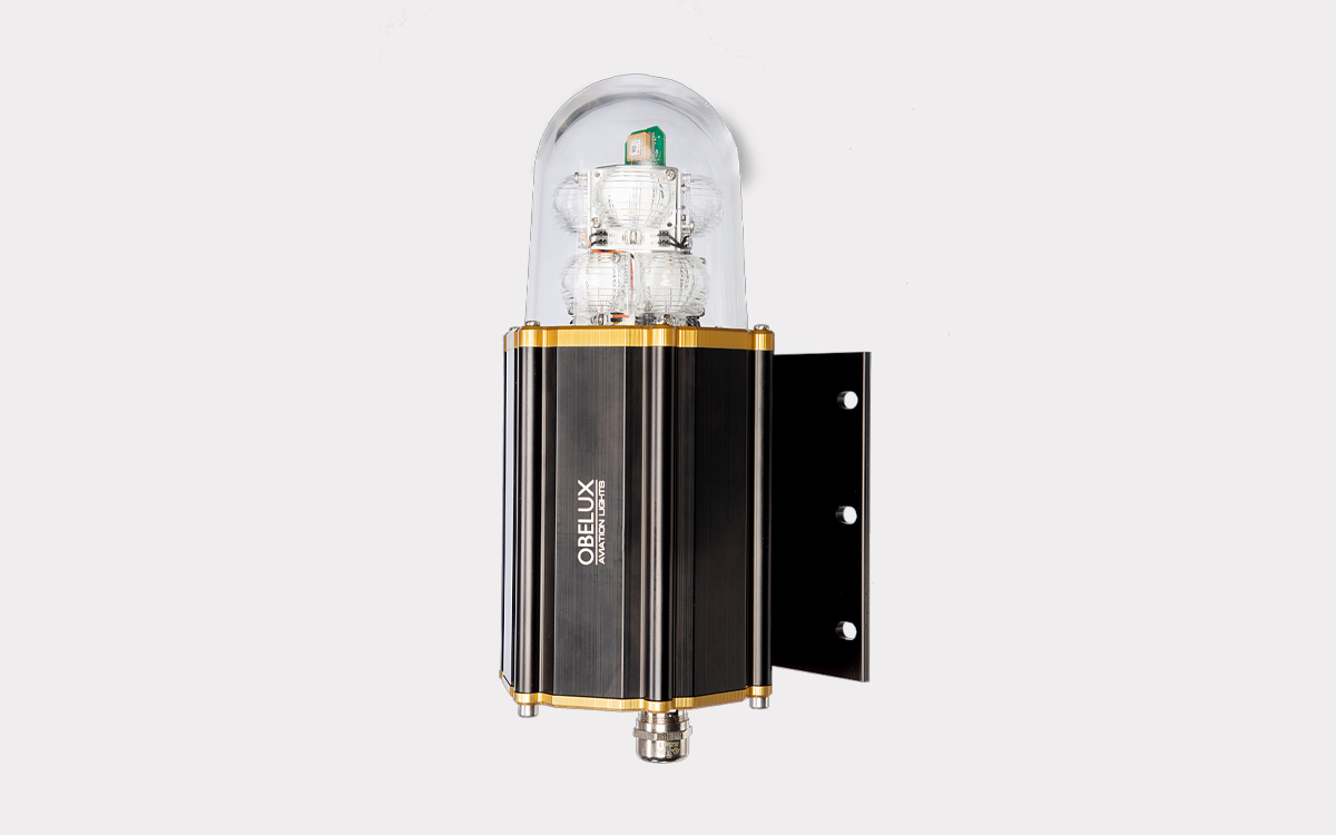 ICAO Certified Medium-Intensity Type A LED Obstruction Light with Integrated GPS and Modbus LAN TCP/IP Connectivity