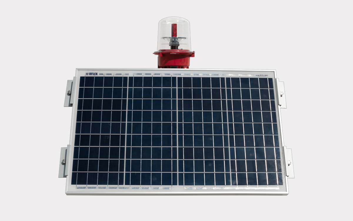 ICAO Type A + B Solar-Powered Low-Intensity LED Obstruction Light for Remote Aviation Hazard Marking