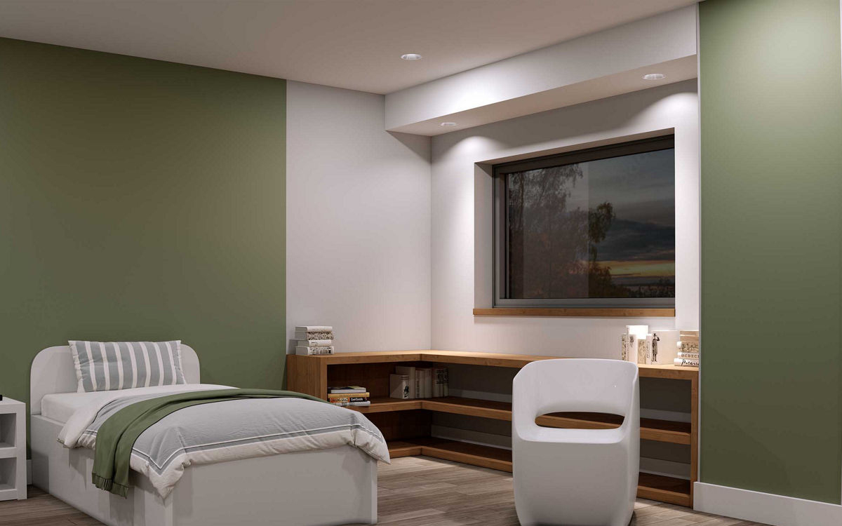 IK10 Impact Resistant Recessed LED Downlight for Behavioral Health and Correctional Facilities
