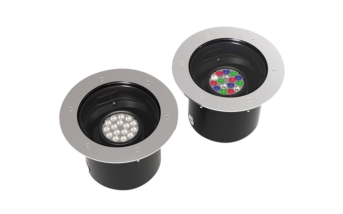 In-Ground LED Uplight for Drive-Over, Architectural Façade, Hardscape, and Outdoor Landscape Lighting