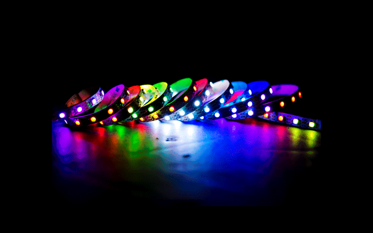 Individually Addressable RGBDW LED Strip Light with WS2814 IC for DMX and Pixel Controller Integration