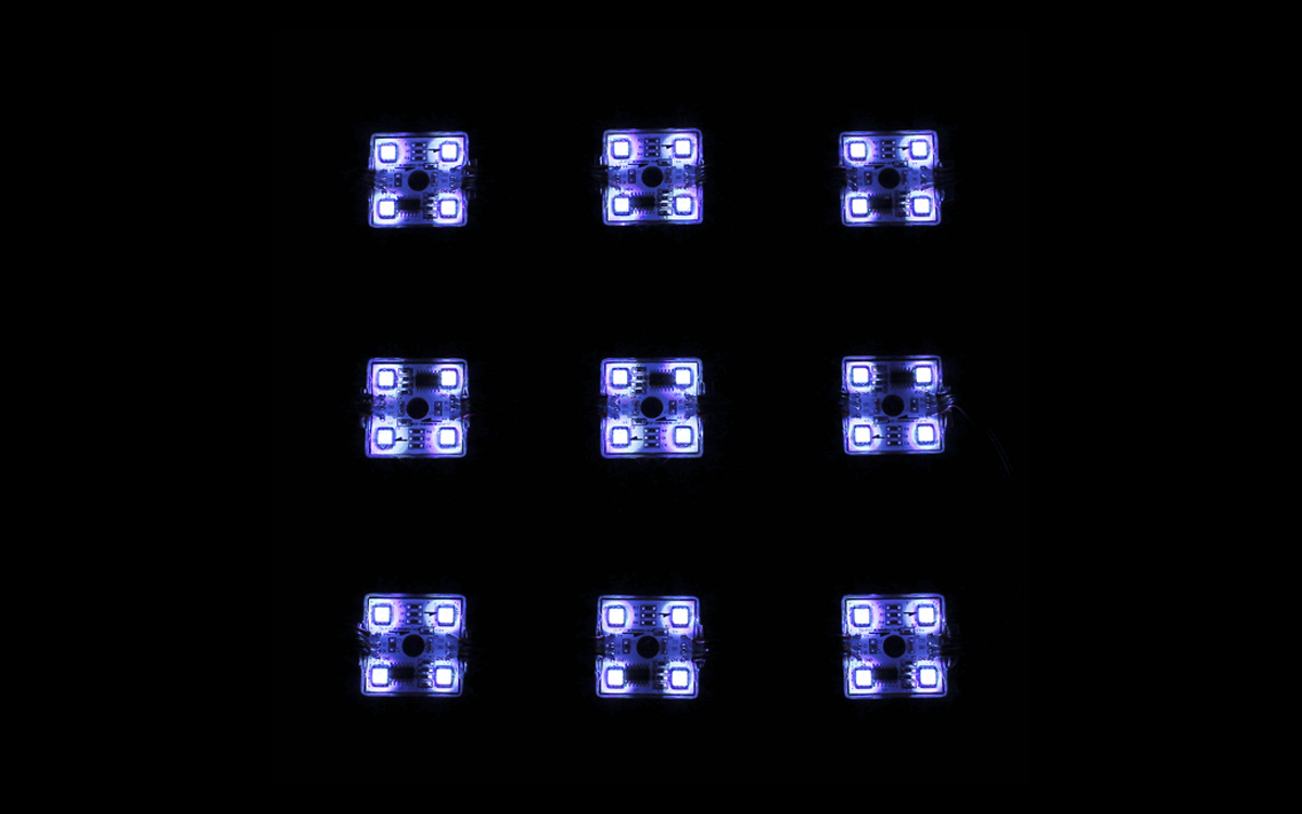 Individually Addressable WS2801 RGB PixelPro LED Modules with DMX512 Decoder Control
