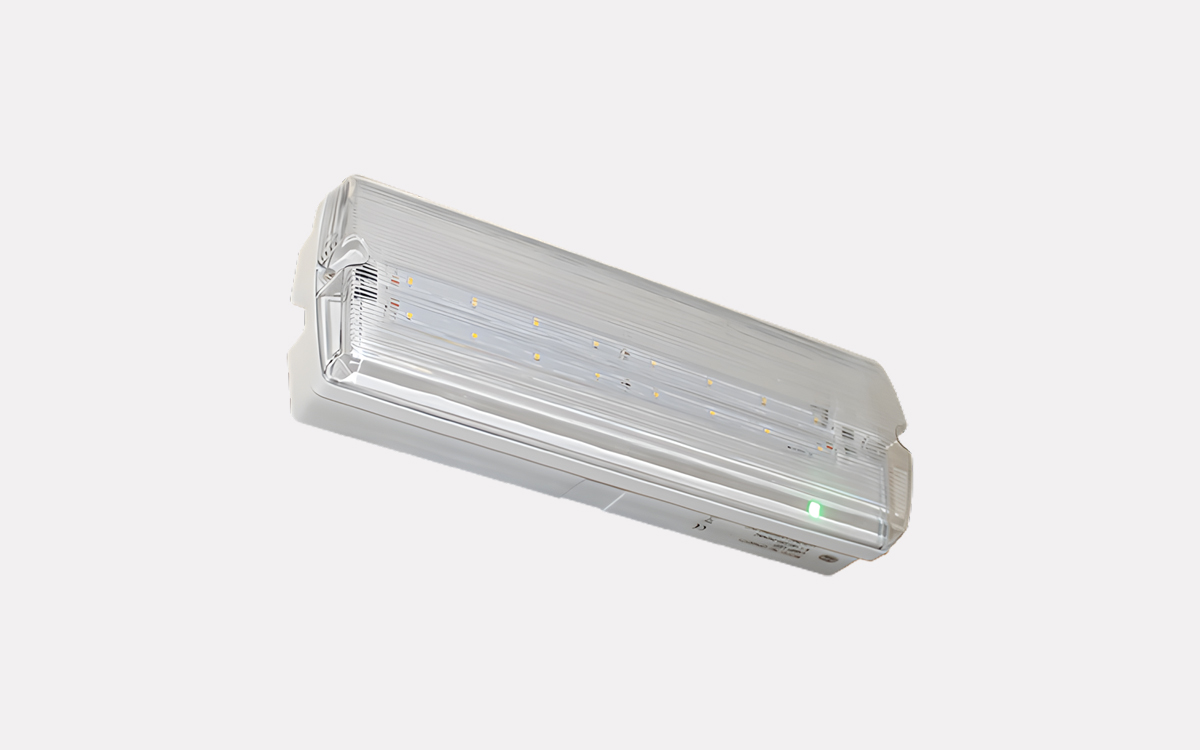 Indoor/Outdoor Emergency Bulkhead Light for Commercial and Industrial Use