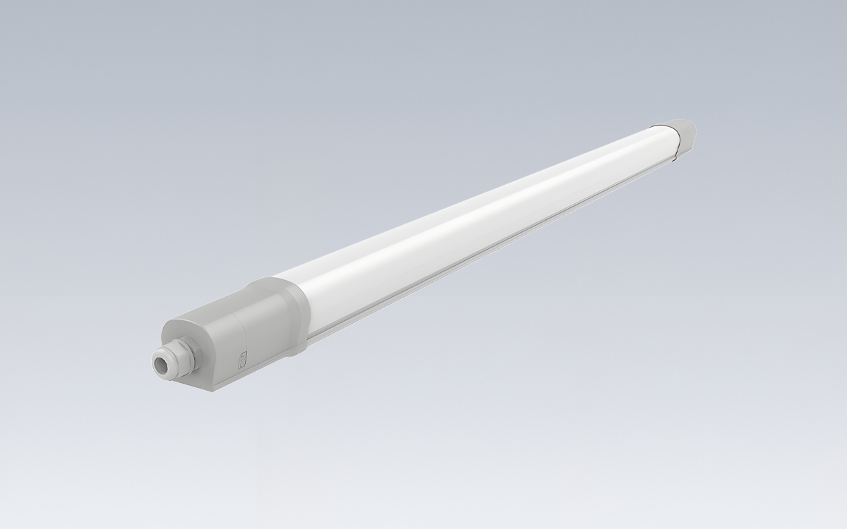 Industrial LED Tri-Proof Light with Rotatable Housing for Warehouses, Factories, and Logistics Areas