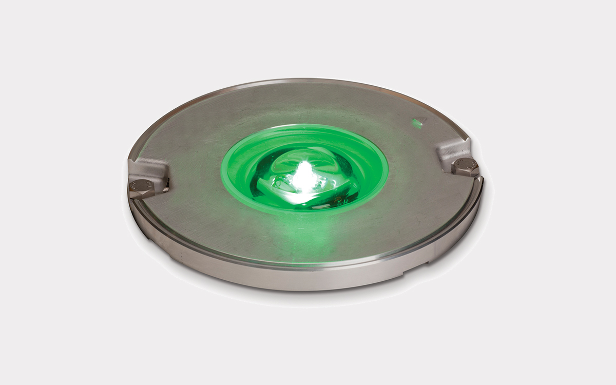 Inset LED Heliport Perimeter and Utility Light for Secure Area Illumination and FATO/TLOF Boundary Marking