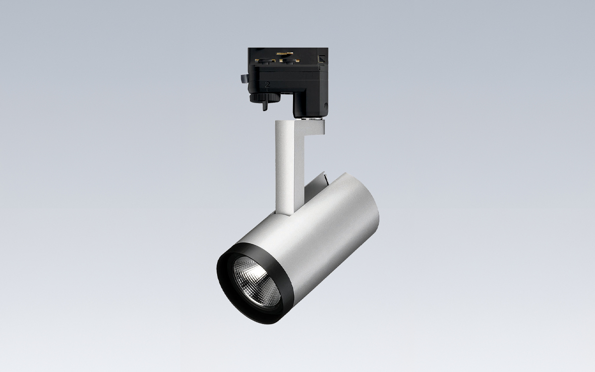 Integral Driver LED Track Spotlight with Multiple Color Temperatures and Beam Distributions