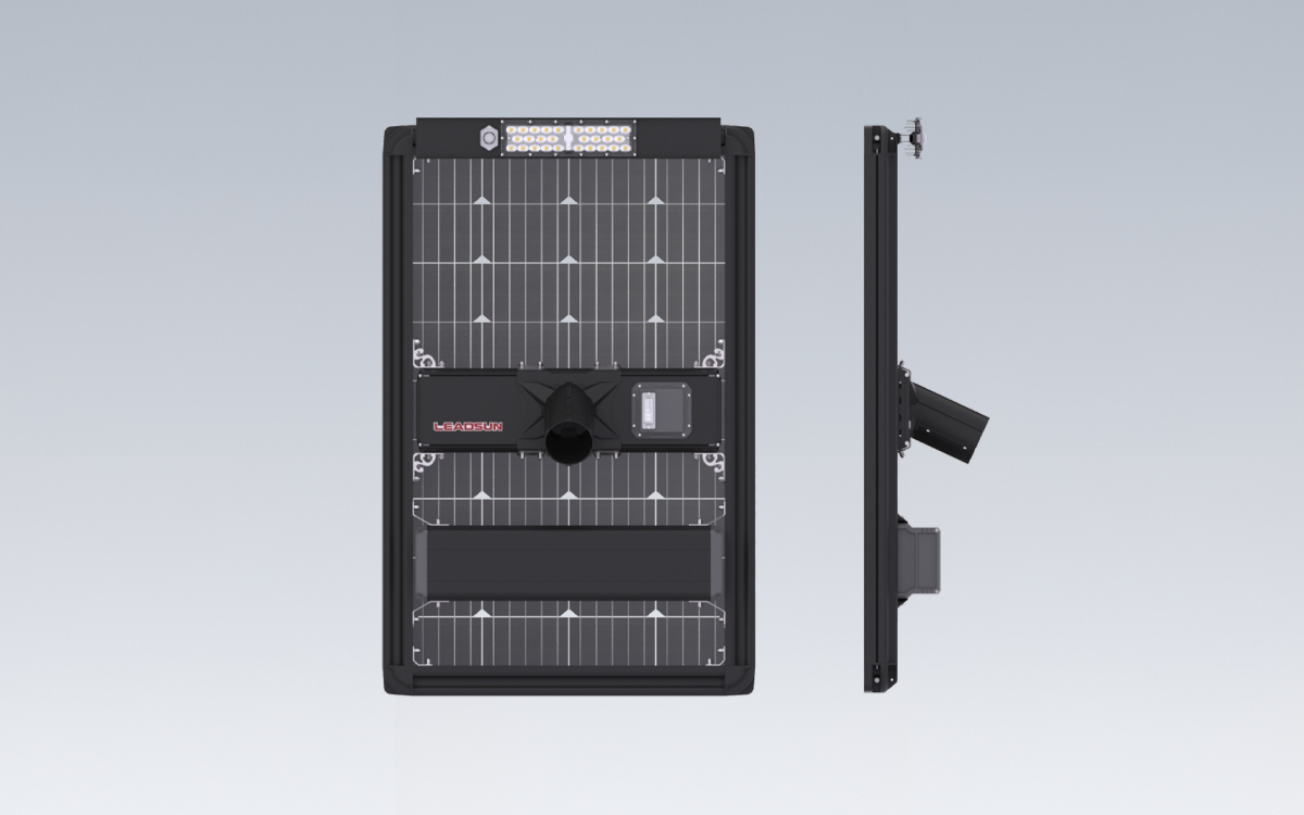 Integrated Solar LED Street Light with Dual-Sided Monocrystalline Solar Panel and Smart Controller for Highways and Industrial Zones
