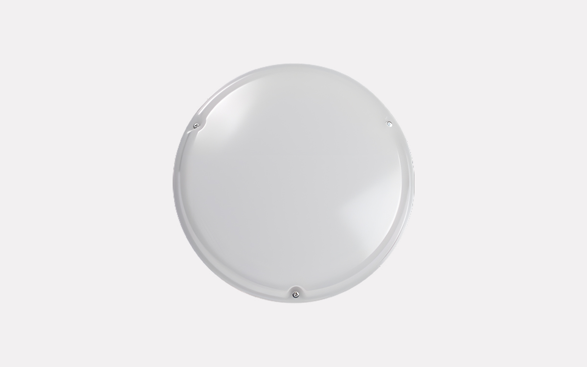 IP65 IK10 Circular Surface-Mounted LED Bulkhead Light for Corridors and Stairwells