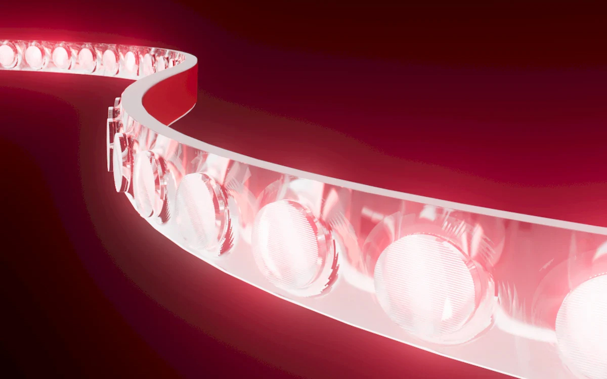 IP67 Outdoor Flexible RGBW LED Tape Light with 5-100% DMX Dimming for Wall Washing and Grazing