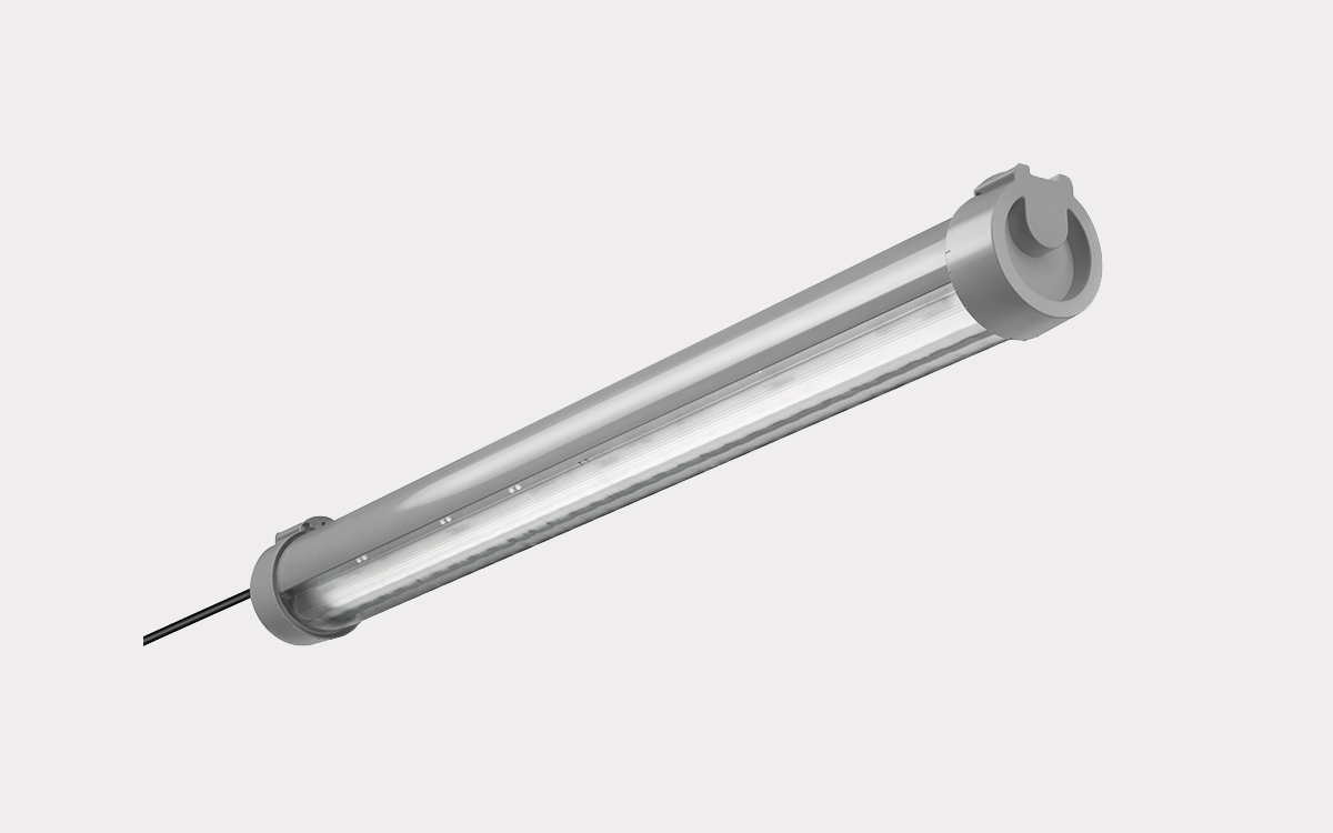 IP69K Gas-Proof LED Tube Light for Corrosive Environments and Washdown Areas