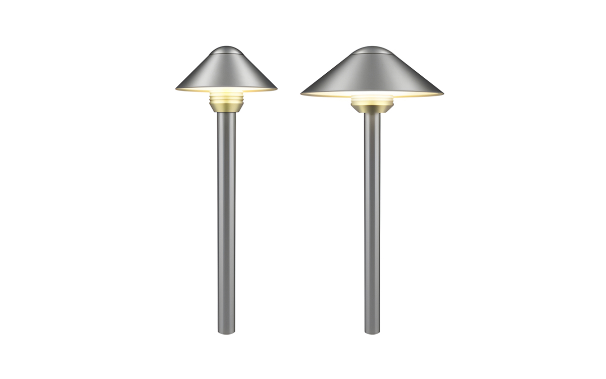 Landscape LED Path Light with Integrated Driver, RGBW Color Changing, Durable Brass Construction