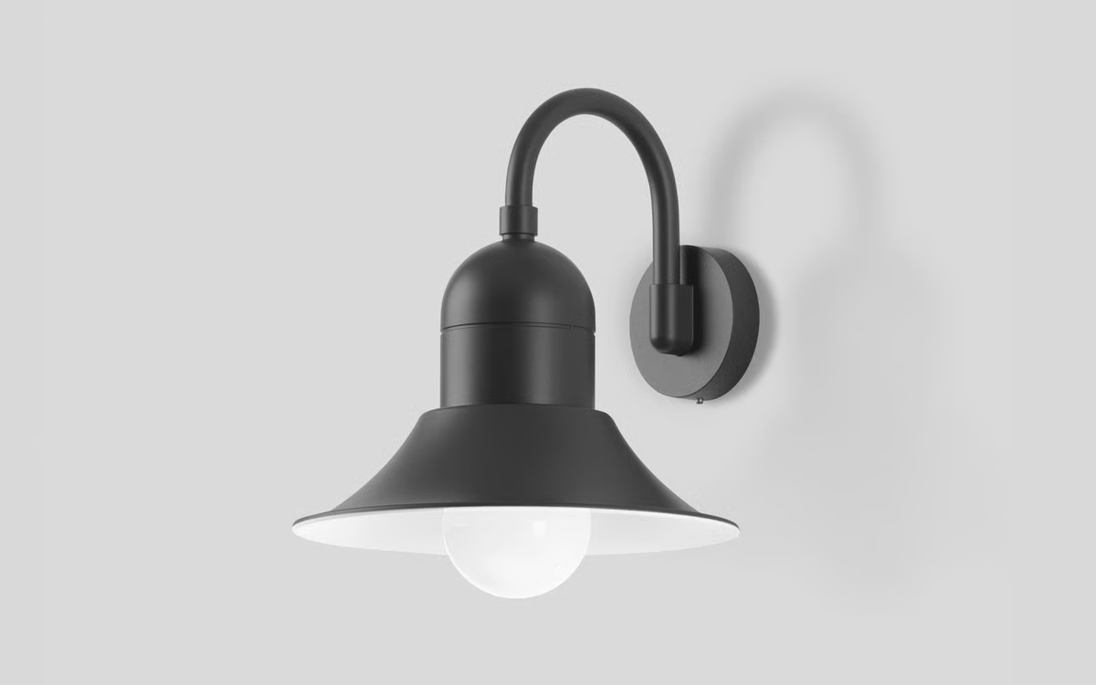 Lantern-Inspired LED Wall Light for Stylish and Historic Building Facades