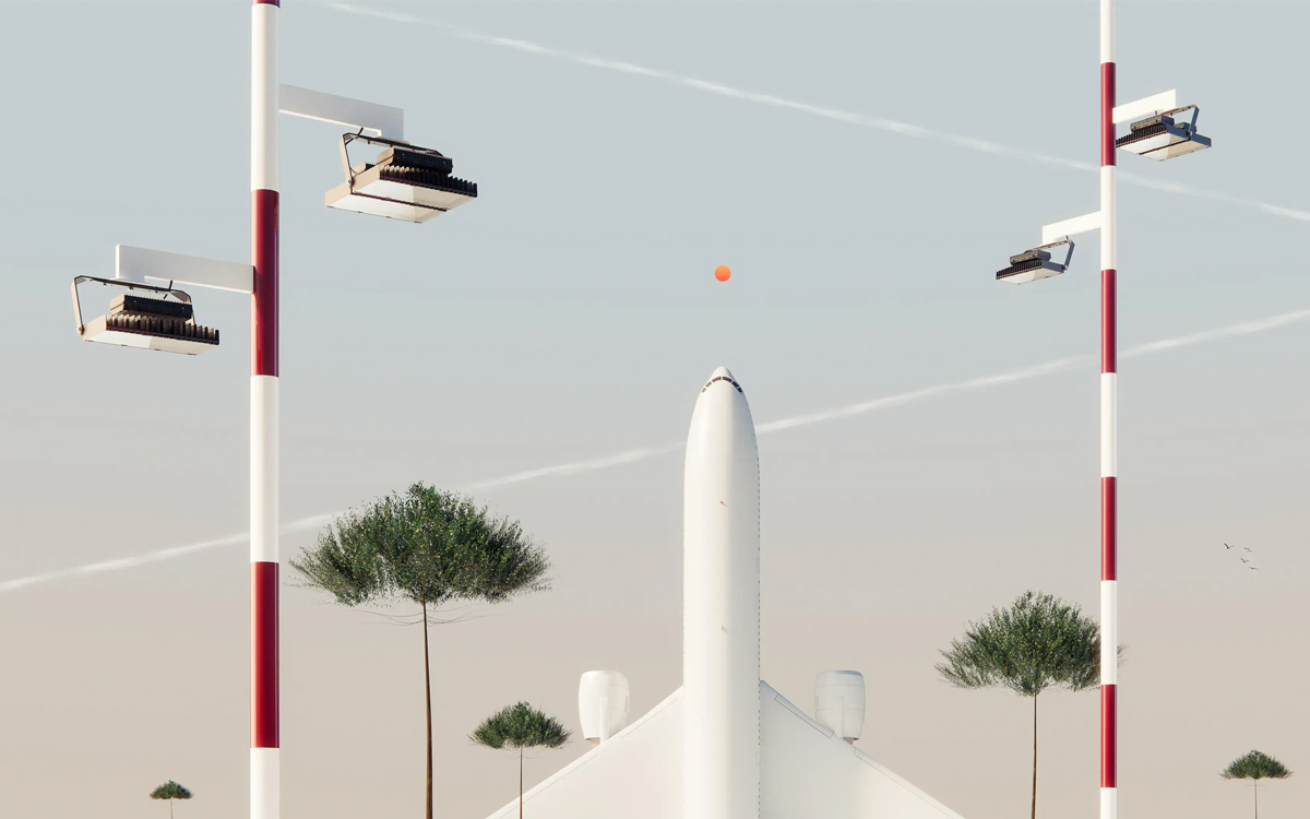 Large-Area LED Floodlight for High Mast Lighting in Airports, Industrial Parks, and Parking Lots