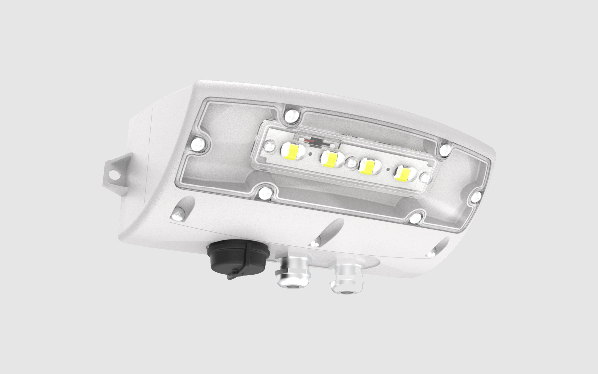 LED Accessway Light with Motion Sensor Compatibility and Zhaga Book 18 Receptacle