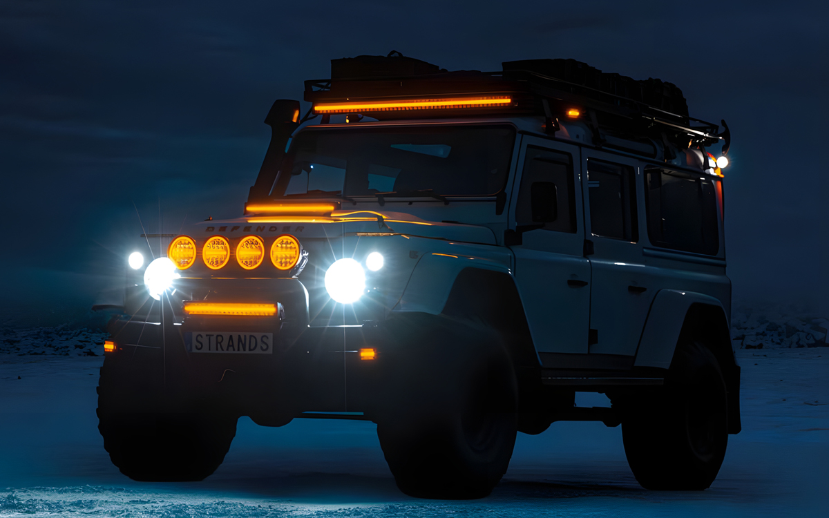 LED Bar with Amber and White Position Lights for Pickup Trucks, SUVs, UTVs, and Expedition Vehicles