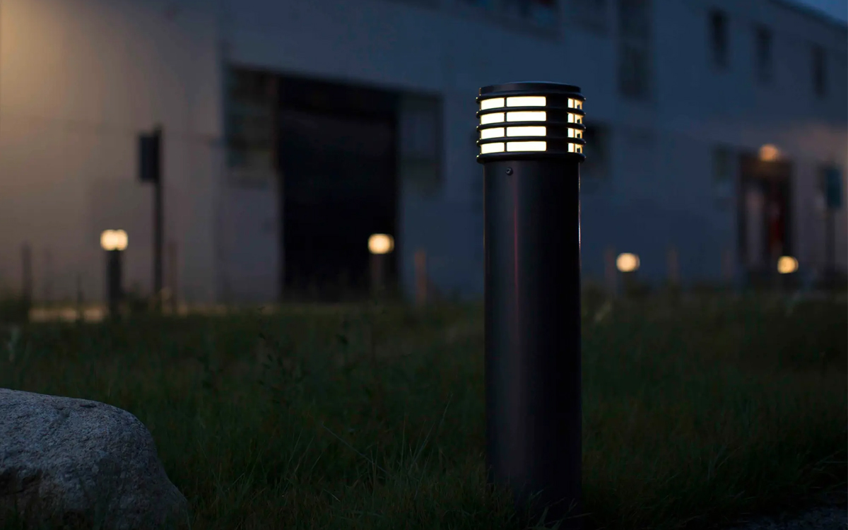 LED Bollard Light for Pathway Illumination, Pedestrian Safety, and Outdoor Wayfinding Applications