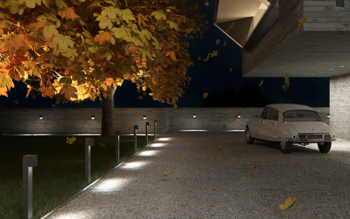 LED Bollard Light for Pathways, Courtyards, and Architectural Exteriors