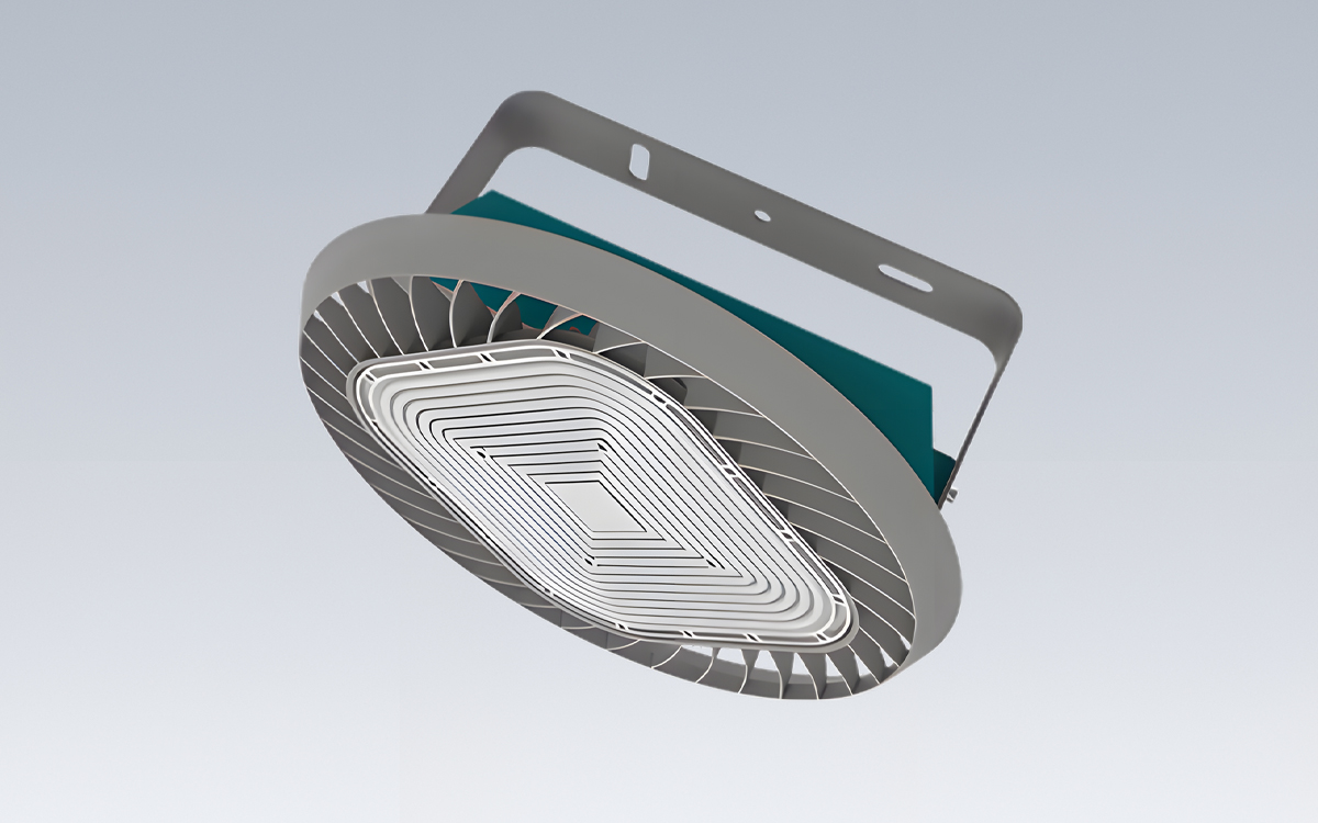 LED Crane Light for Industrial Operations with IP65 Ingress Protection, IK08 Impact Resistance, and Reinforced Stainless Steel Mounting