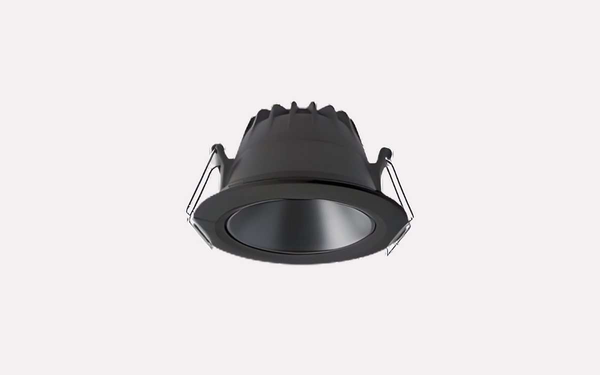 LED Downlight with Black Powder-Coated Aluminium Housing