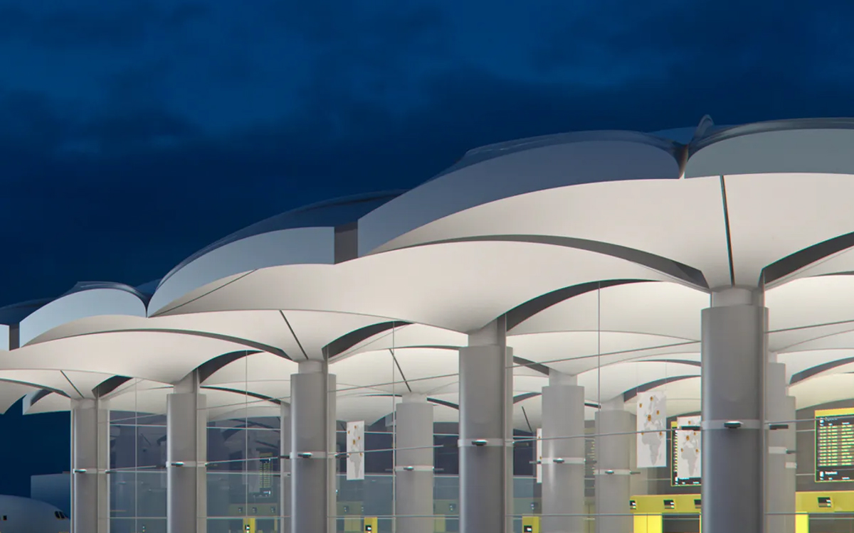 LED Façade Luminaire for Wall and Ceiling Washlighting in Infrastructure and Commercial Applications