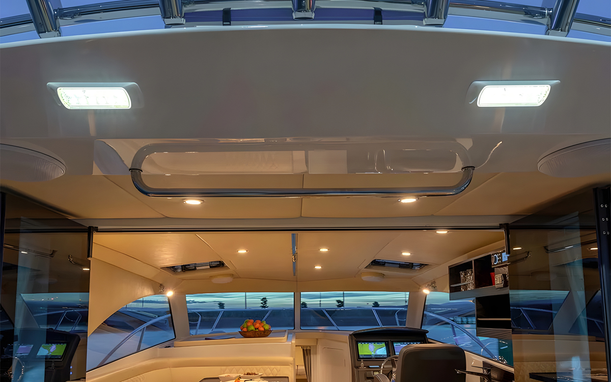 LED Floodlight for Marine Deck, Cockpit, and Foredeck Illumination on Commercial Vessels