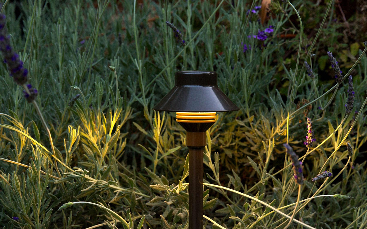 LED Landscape Path Light with Intelligent Firmware-Driven Driver