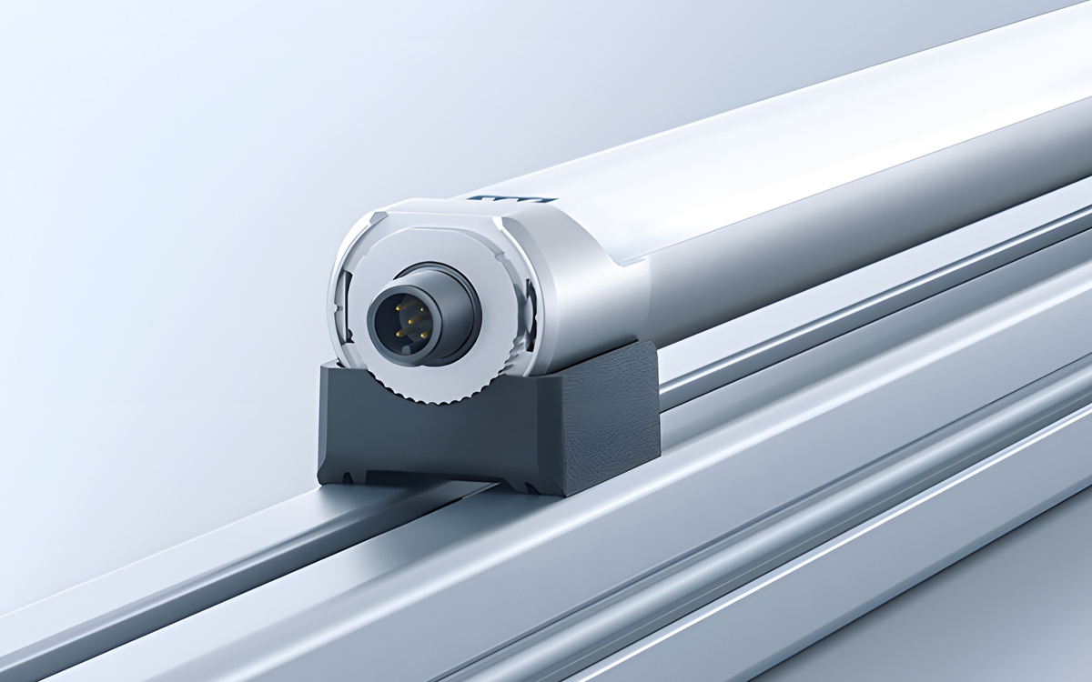 LED Machine Light with IO-Link Communication and Modular Mounting Options