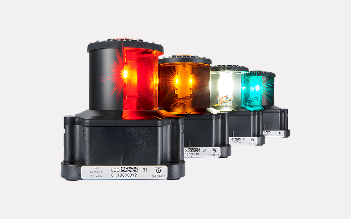 LED Navigation Lights for Large Vessels Over 20 Meters with Integrated Countdown System