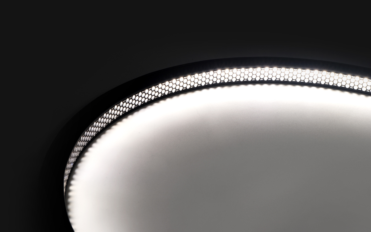 LED Neon Strip Light with Built-In Honeycomb Louver for Glare Control