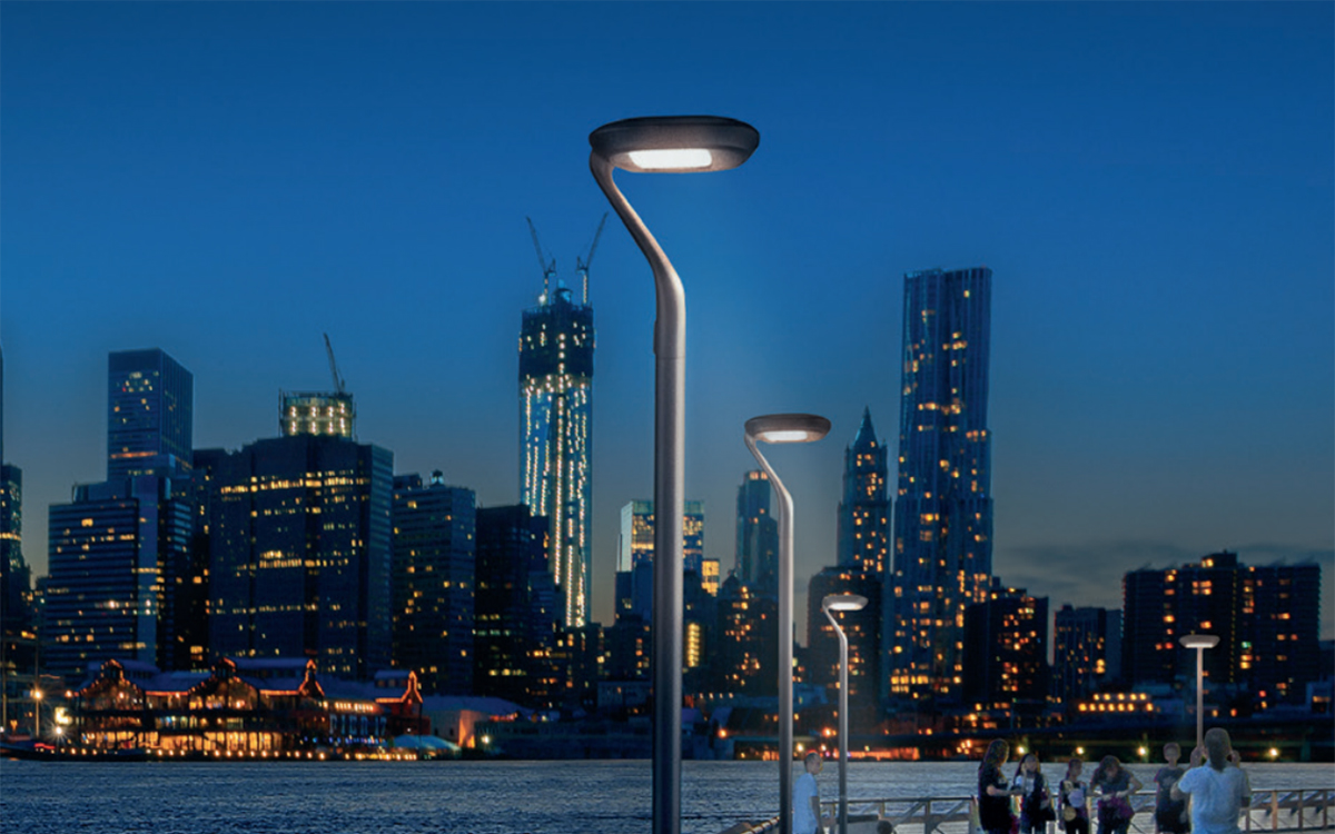 LED Post-Top Light with DALI, Bi-Power, LRT, PL, and Zhaga Connectivity Options for Smart Cities
