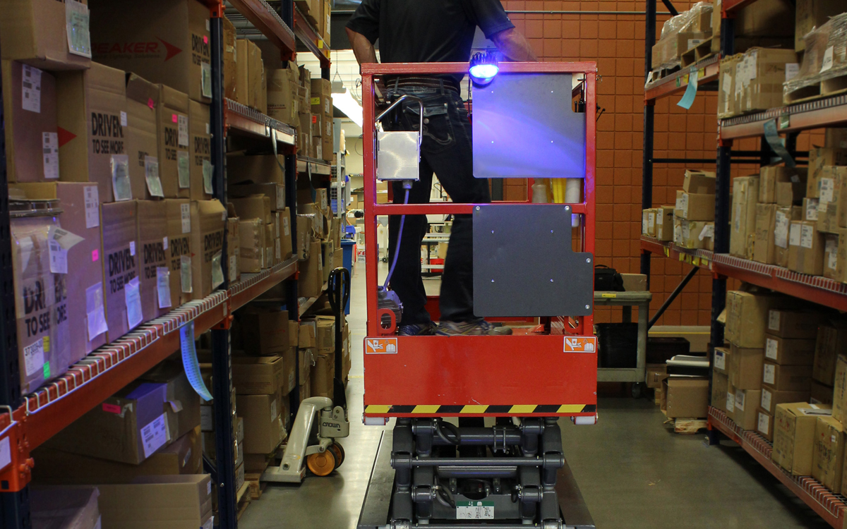 LED Safety Light for Forklifts, Material Handling, and Industrial Safety Zones