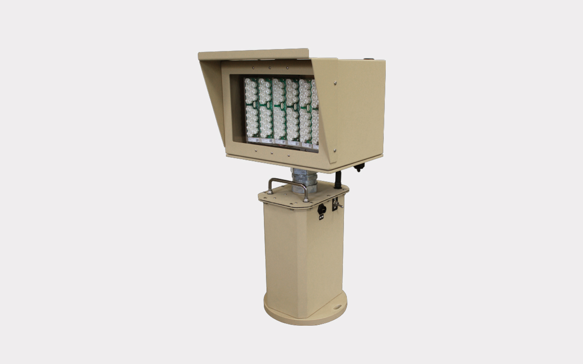 LED Sequenced Flashing Approach Light with AC and Solar Power Options