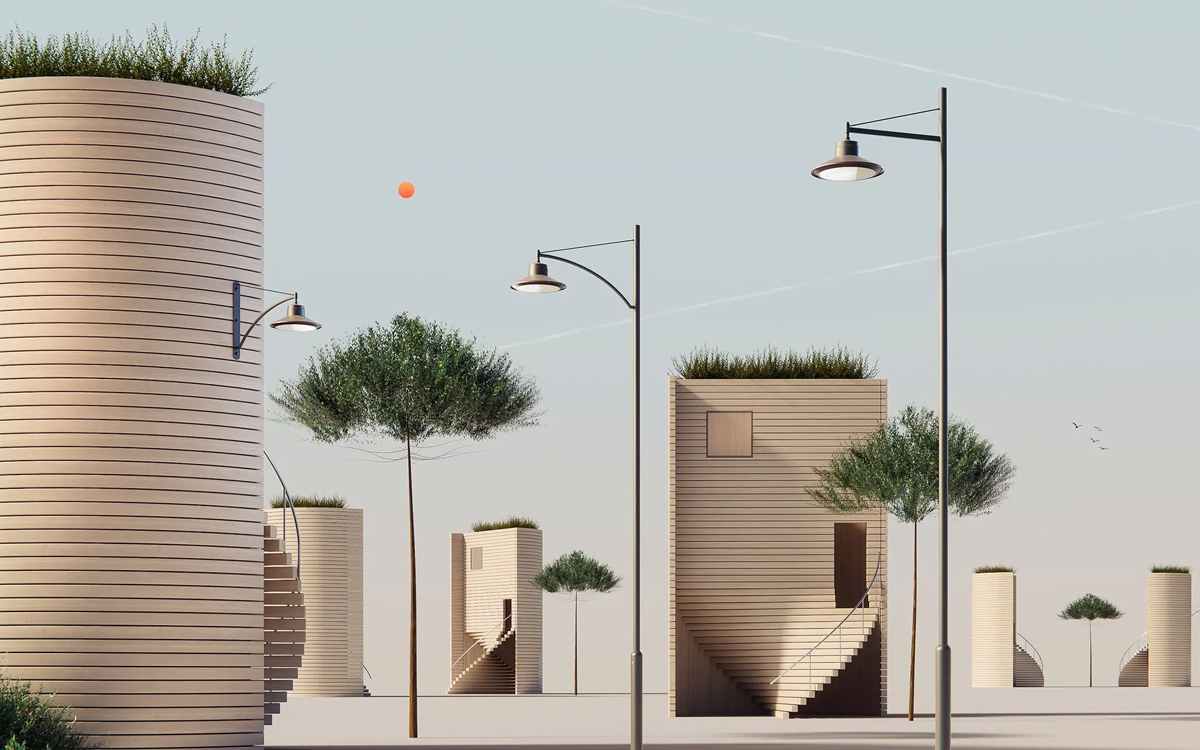 LED Street and Area Light with Smart Lighting Controls and Zhaga-Ready Interface