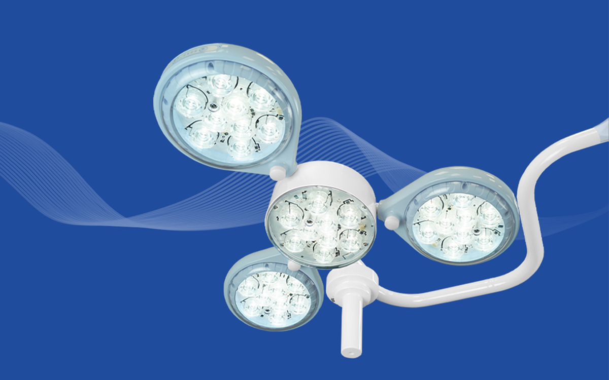 LED Surgical Light with Shadow-less Technology and Stepless Dimming Control for Critical Surgical Interventions