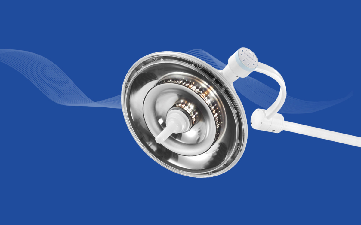 LED Surgical Light with Wide Peripheral Reach and High-Accuracy Color Rendering for Critical Operative Fields