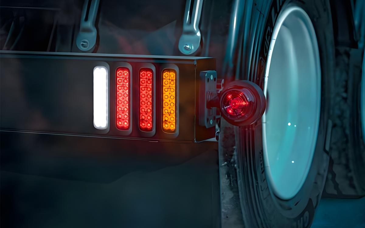 LED Tail Lights with Fog, Brake, and Position Lighting Capabilities