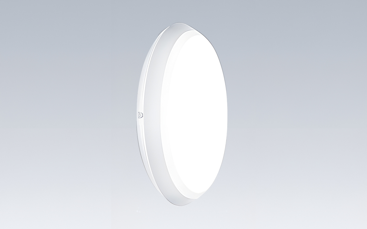 LED Wall Light for Corridors, Stairwells, and Public Spaces with DALI, basicDIM, Bluetooth, and Mobile App Control Options