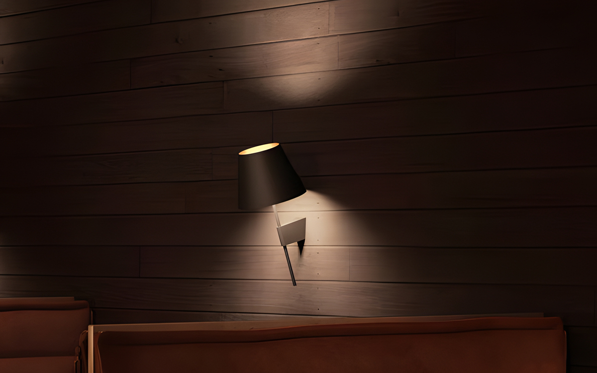 LED Wall Sconce with Metallic Shield and Dual Light Emission for Stylish Wall Illumination