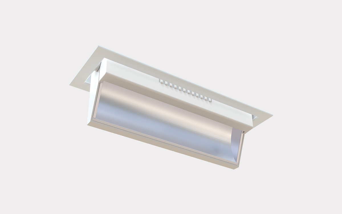 LED Wall Washer with DALI and Casambi Dimming for Retail Shelving and Product Display